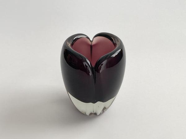 Kaj Franck - KF106 Art glass bowl 11cm purple - Nuutajärvi Notsjö 1956