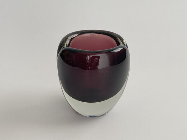 Kaj Franck - KF106 Art glass bowl 11cm purple - Nuutajärvi Notsjö 1956