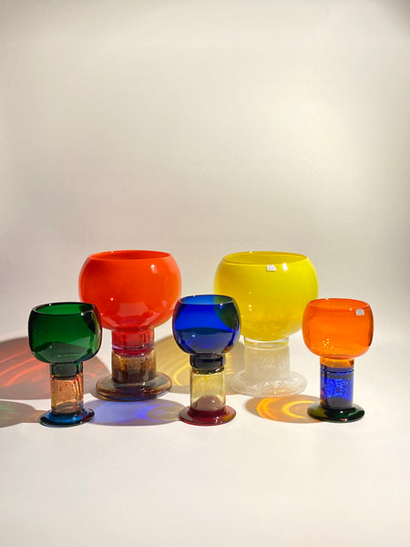 Kaj Franck - emerald green KF 539 Trophy goblet - Pokaali - Nuutajärvi Notsjö 1968-1971