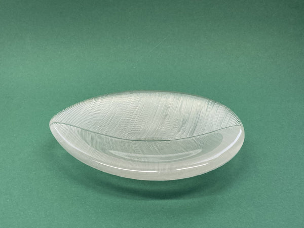 Tapio Wirkkala Art Glass Leaf 3337 Iittala Year 1956  (19cm)