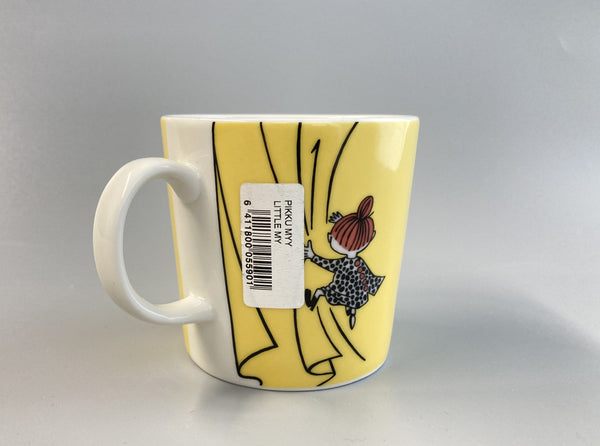 z16 Little My yellow Moomin mug 2008 (with sticker)