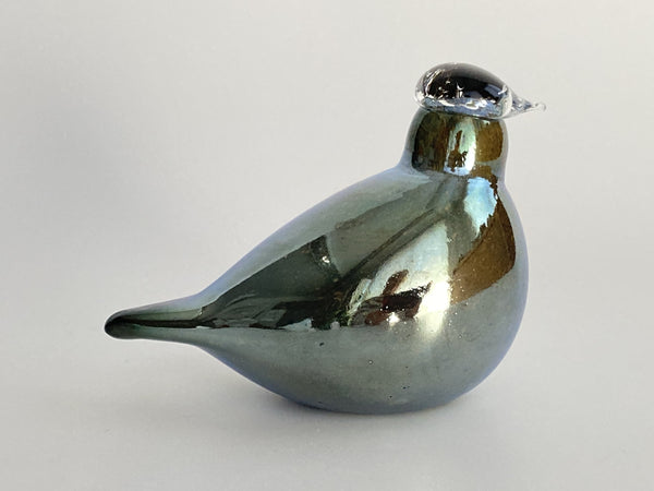 Little Tern silver lustred - Tirri - Oiva Toikka Nuutajärvi 1996-2005