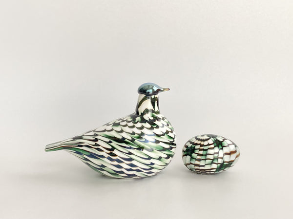 工芸品  birds oiva toikka SMEW Oiva Toikka Iittala Smew Bird Nuutjarvi Art Glass Large