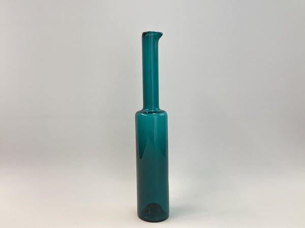 Nanny Still vase bottle emerald green Riihimäen Lasi  (K4)
