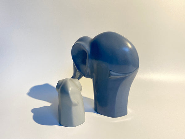 Howard Smith - Elephant or Baby Elephant - Run free collection Arabia ceramics Finland 1990s