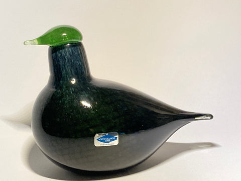 Green Bird for PL-yhtiöt Lintu Vihreä 1991 Oiva Toikka Nuutajärvi