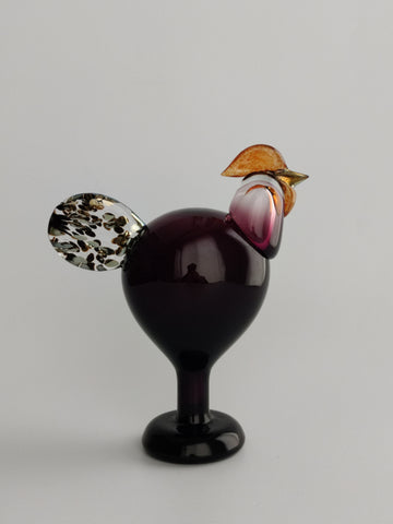 工芸品 Oiva Toikka Bird JUHLAKUKKO ROOSTER1997 Rooster Oiva Toikka Annual Bird 1998 Nuutajärvi Iittala