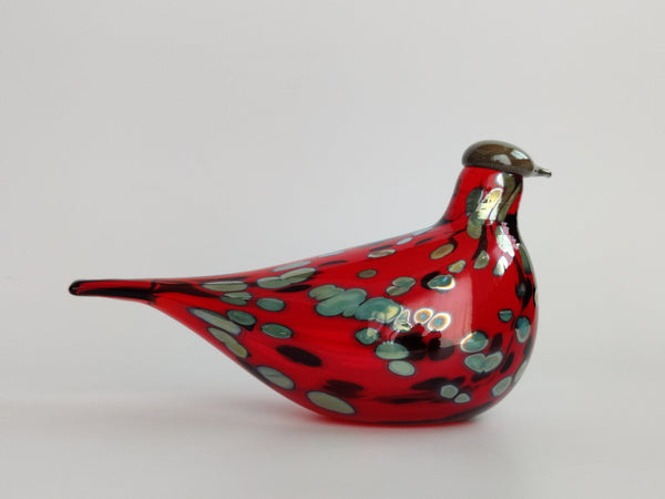 Ruby Bird ruby red by Oiva Toikka Rubiinilintu Nuutajärvi Finland ...