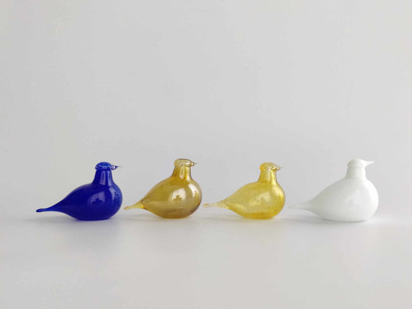 White Sinisukka type of bird by Oiva Toikka Nuutajärvi RARE special variant