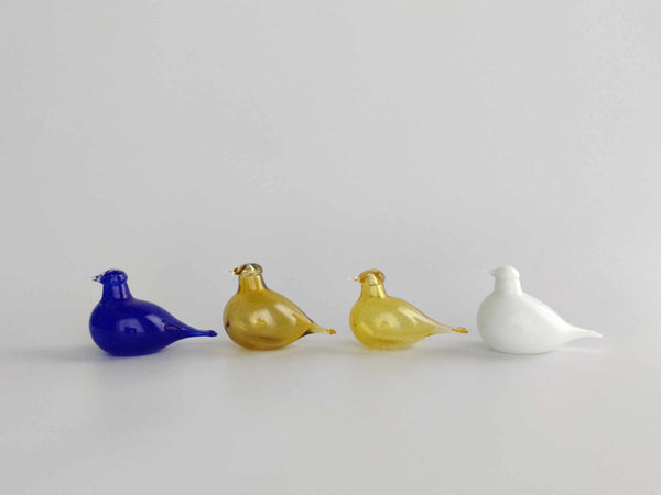 White Sinisukka type of bird by Oiva Toikka Nuutajärvi RARE special variant