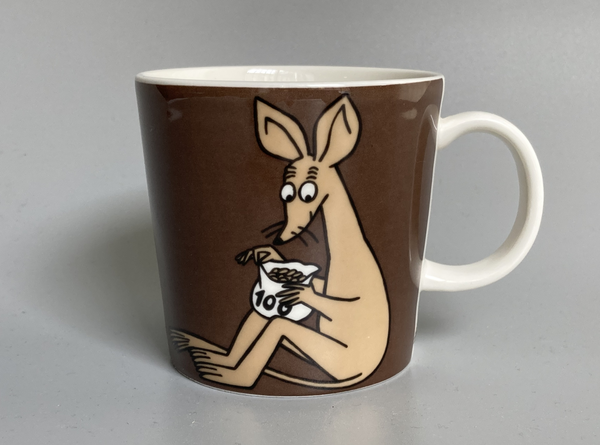 Moomin mug Sniff chocolate brown in an excellent condition Arabia Tove Jansson