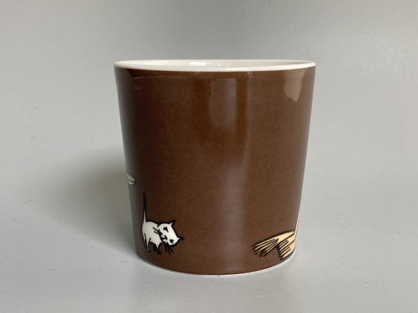 z18 Sniff brown Moomin mug 2002-2008 by Arabia Finland UNUSED CONDITION