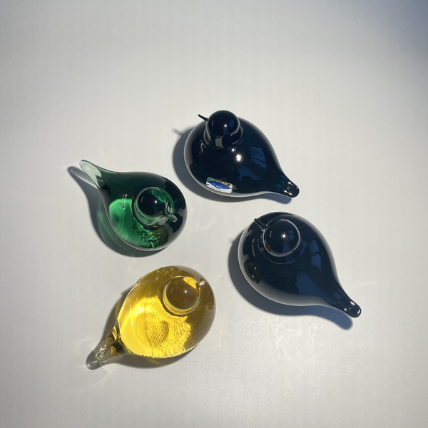 Snow Bunting Yellow Bird by Oiva Toikka Nuutajärvi Pulmu keltainen Snow Bunting Yellow Bird by Oiva Toikka Nuutajärvi Pulmu keltainen