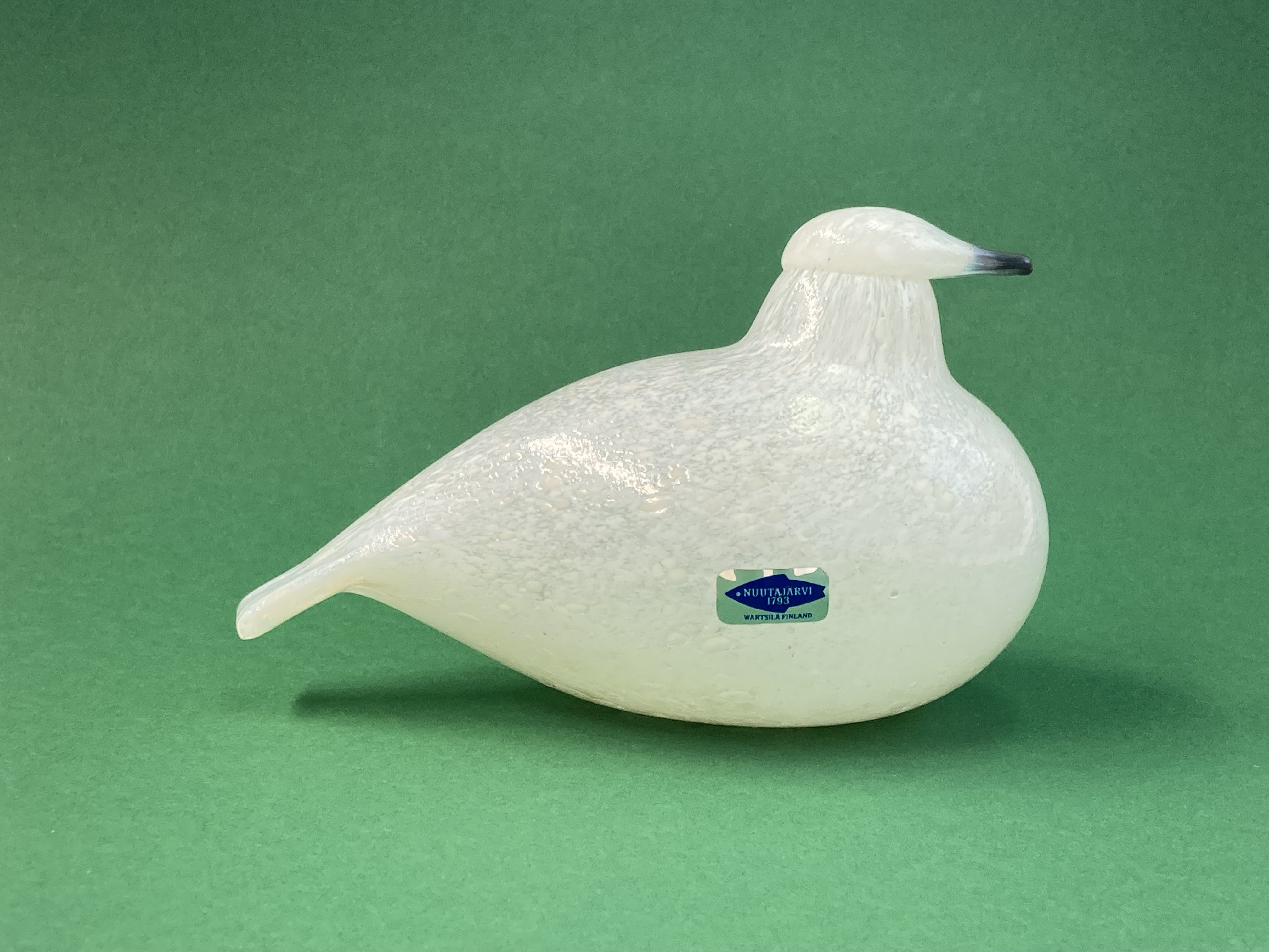 工芸品  birds oiva toikka wood grouse Oiva Toikka Birds Willow Grouse White Grey 1980 Nuutajärvi