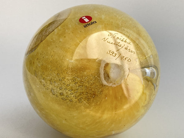 Steller's Eider Egg shiny numbered by Oiva Toikka Annual Egg 2006