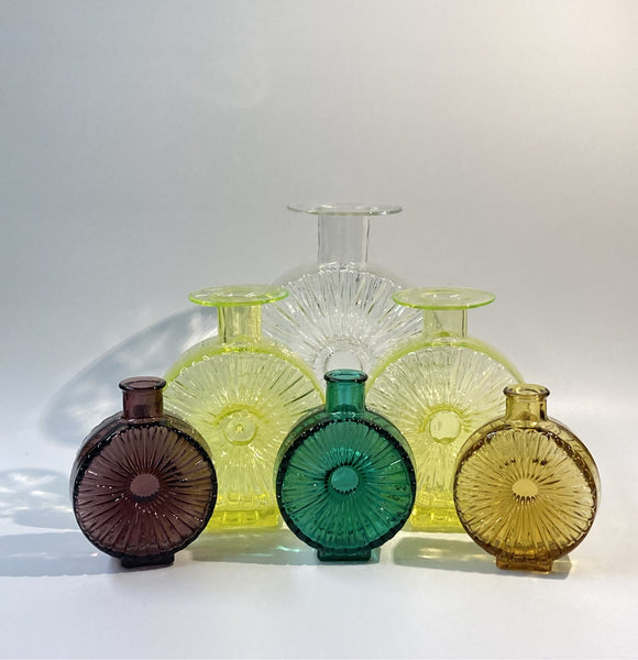 Helena Tynell - Sun Bottle amber 1/4 Riihimäen Lasi 1964-1974