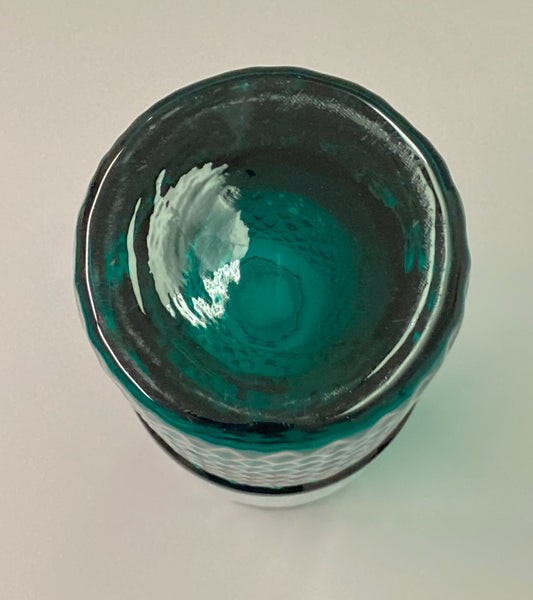Tamara Aladin - green vase model 1492 Riihimäen Lasi 1967-1968
