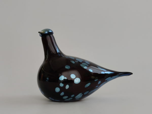 Unique colored Ruby Bird - Rubiinilintu - Oiva Toikka Nuutajärvi