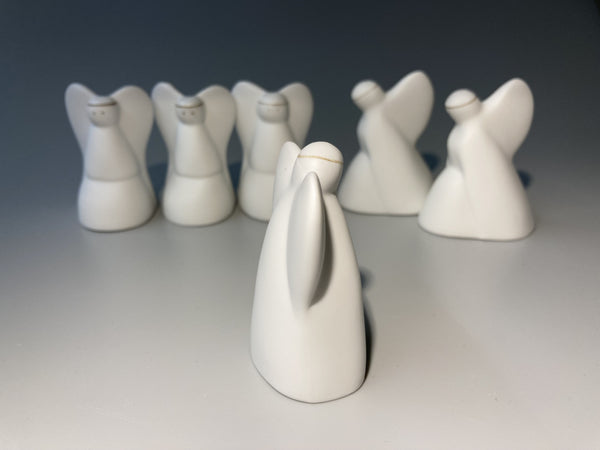 Angel skulptures by Heljä Liukko-Sundström Vintage from the 80s Arabia