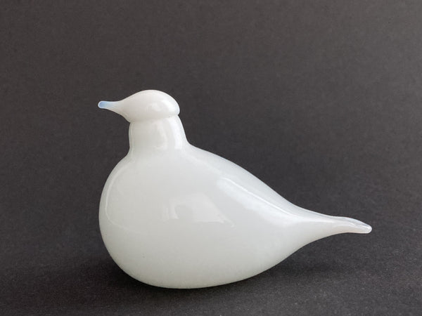 White Sinisukka type of bird by Oiva Toikka Nuutajärvi RARE special variant