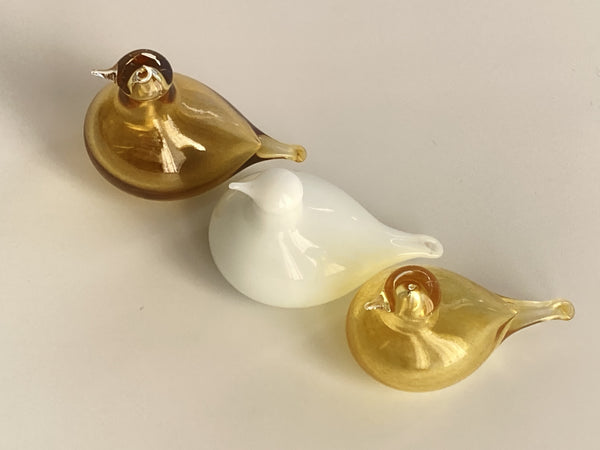 White Sinisukka type of bird by Oiva Toikka Nuutajärvi RARE special variant