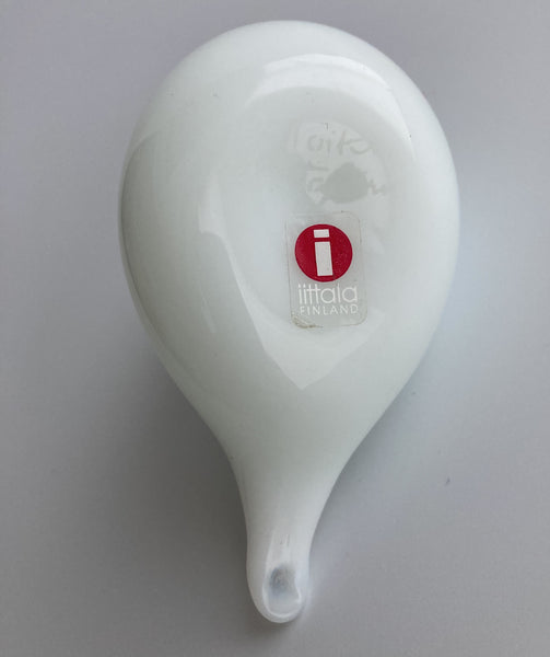 White Sinisukka type of bird by Oiva Toikka Nuutajärvi RARE special variant