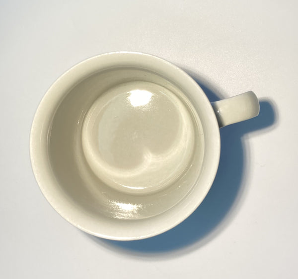 Flora series - Chocolate Cup with saucer - decoration by Esteri Tomula  Arabia 1979-1981