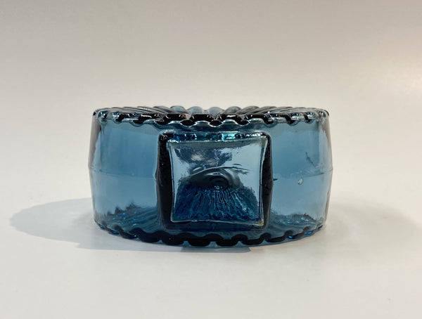 Helena Tynell - Sun Bottle denim blue 1/4 Riihimäen Lasi 1964-1974