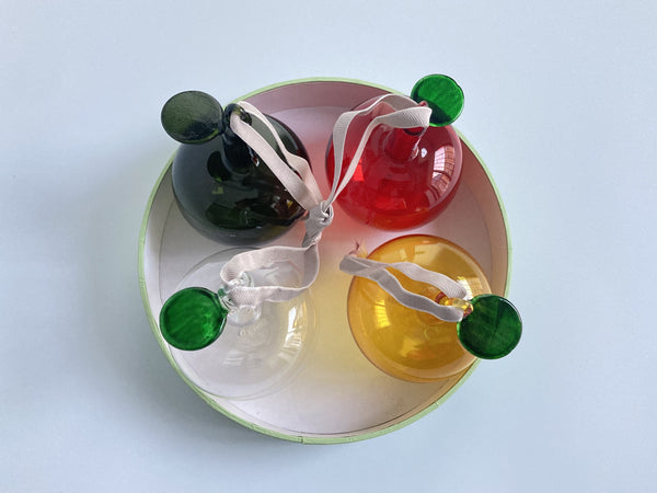 Three Glass Apple Decorations clear - Iittala Collection (NEW)