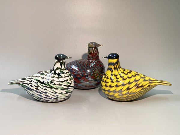 Iittala 1057701 Birds By Toikka - Mosche In Rame E Giallo Limone, Uccellino In Vetro Soffiato A Mano, 12,3x10x9,1 Cm