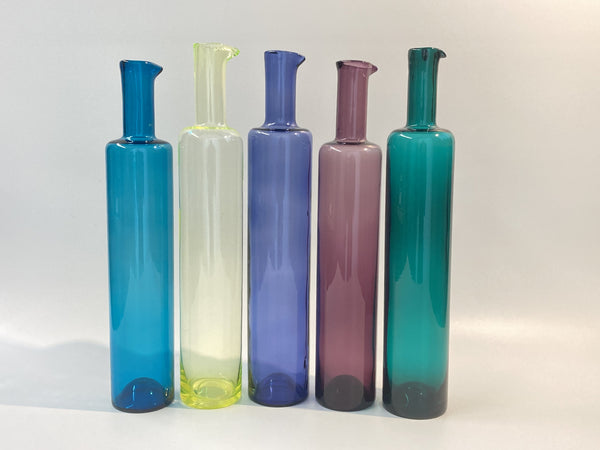 Nanny Still vase bottle turquoise Riihimäen Lasi Oy