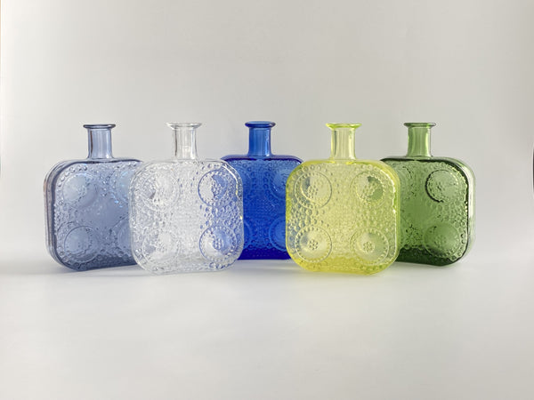 Nanny Still Grapponia blue carafe decoration bottle 19cm Riihimäen Lasi