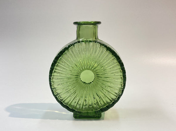 Helena Tynell - Sun Bottle light green 1/4 Riihimäen Lasi 1964-1974