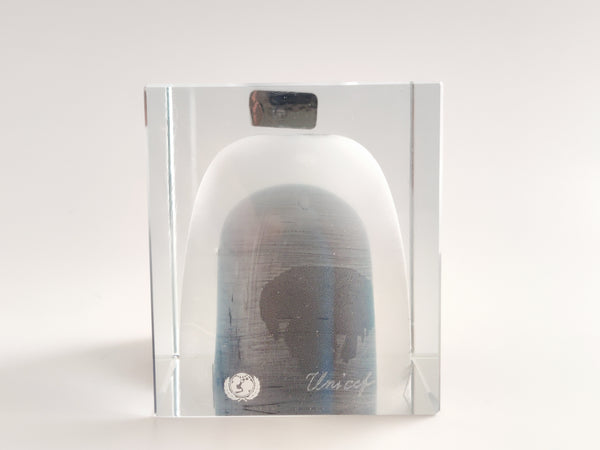 Special Cube for Unicef 4/200 - Oiva Toikka Nuutajärvi Finland RARE