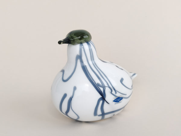 Art Mouth-Blown in Figurine Bird Riekko Small 美品 Toikka　RIEKKO by NUUTAJARVI/Birds Glass Toikka Oiva by 工芸品