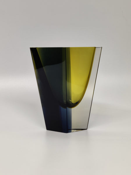 Kaj Franck - Prisma KF 215 in yellow-blue-clear 16cm
