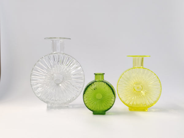 Helena Tynell - Sun Bottle clear 3/4 Riihimäen Lasi Aurinkopullo 1964-1974