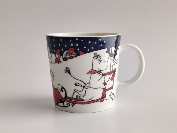 Christmas Greetings Moomin Mug 1997-2002 Arabia Finland