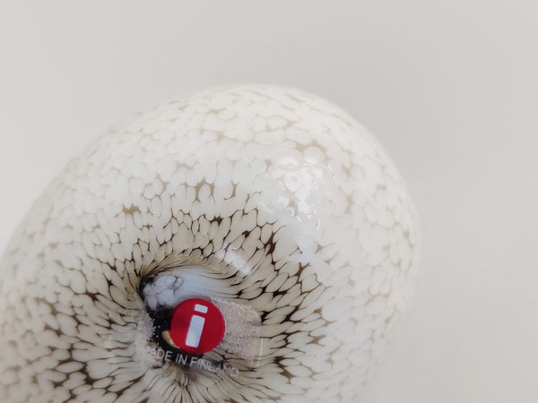 Egg white brown - Oiva Toikka Nuutajärvi