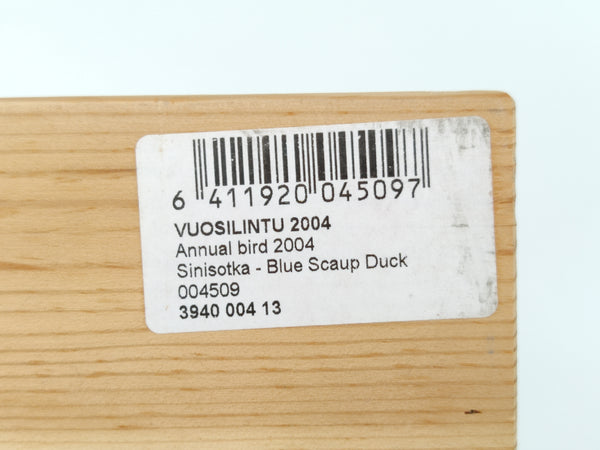 Annual Bird 2004 Blue Scaup Duck - Sinisotka - Oiva Toikka (In box)