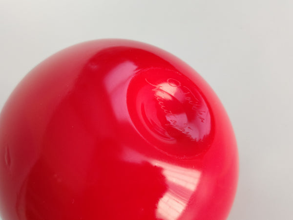 Oiva Toikka - Apple Red vintage with luster spots 1990-1992 Nuutajärvi