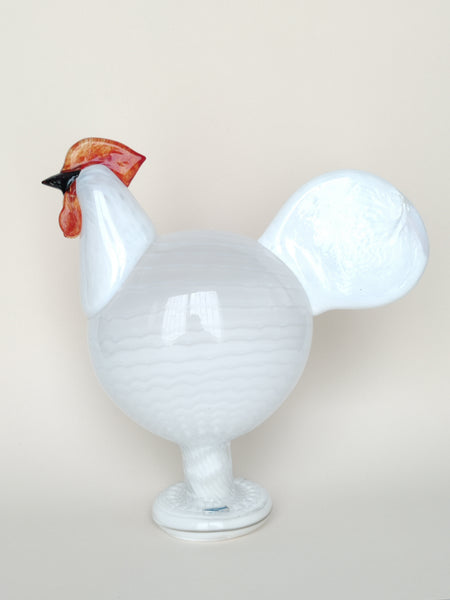 Kieku large vintage bird Oiva Toikka design glass Nuutajärvi (In