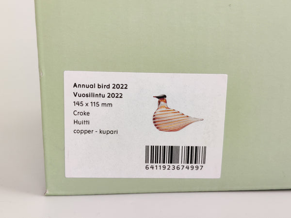 Crake Copper Annual Bird 2022 - Huitti - Oiva Toikka (NEW)