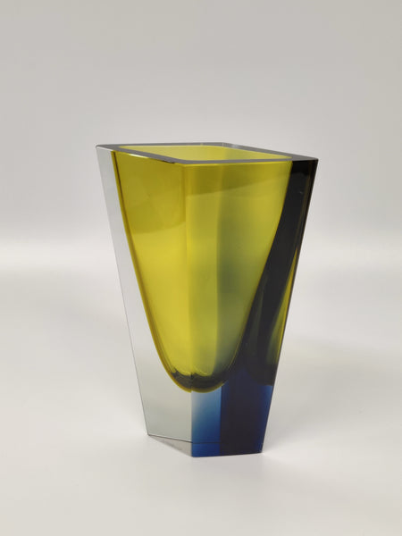 Kaj Franck - Prisma KF 215 in yellow-blue-clear 21cm