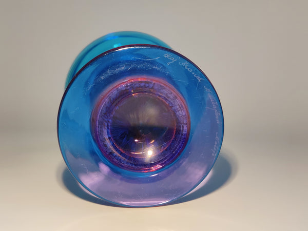 Kaj Franck KF 539 light blue Trophy Goblet - Pokaali - Nuutajärvi Notsjö 1968-1971