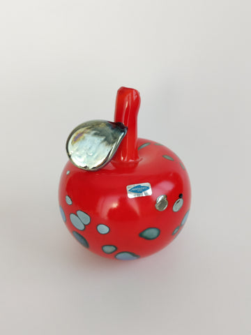 Oiva Toikka Art Glass Apple Red 1990-1992 Fruit collection