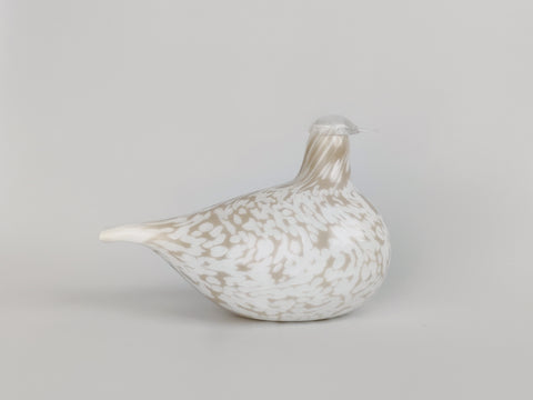 NUUTAJARVI/Birds by Toikka　RIEKKO 美品 Willow Grouse Nuutajärvi Riekko Oiva Toikka Bird Art Glass Finland