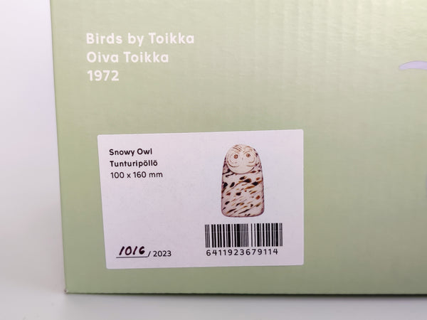 Snowy Owl - Tunturipöllö - Oiva Toikka 1016/2023 Iittala (NEW)