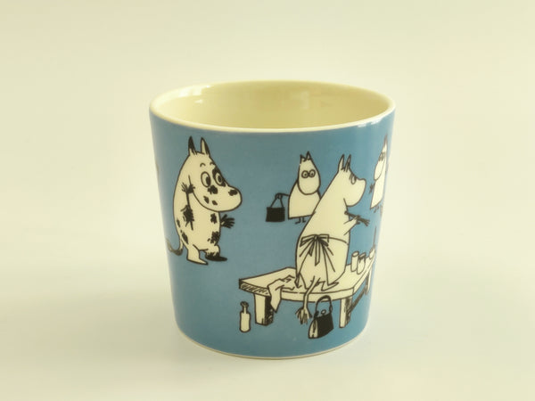 Moomin Mug blue Moomins painting 90's Arabia 1990 –1996 WITH STICKER