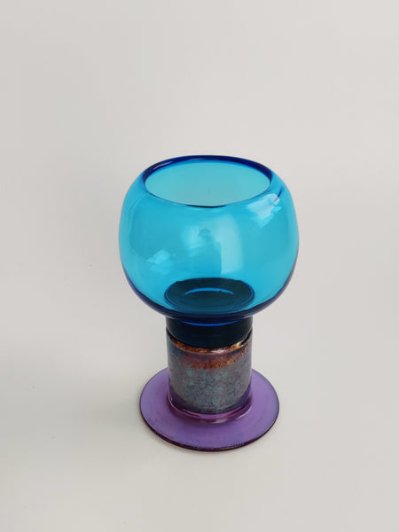 Kaj Franck KF 539 light blue Trophy Goblet - Pokaali - Nuutajärvi Notsjö 1968-1971